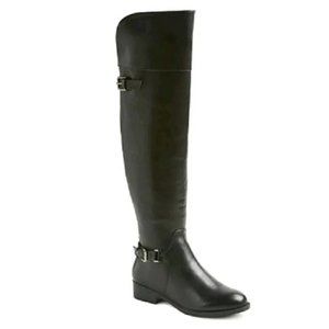Merona Neika over the knee black riding boots